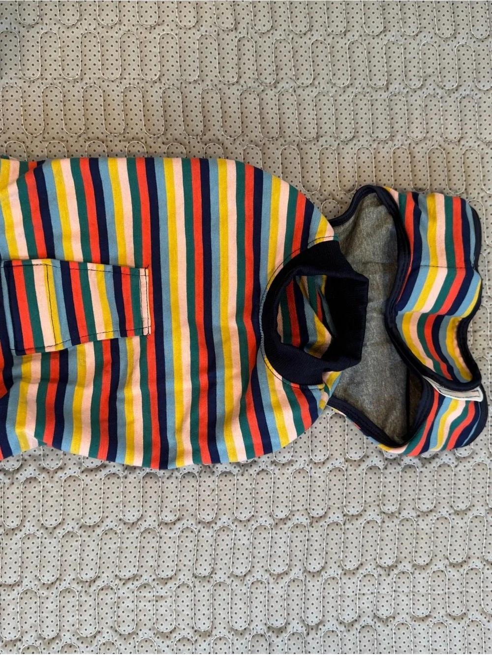 Striped Multicolor Dog Shirt - Rainbow Stripes